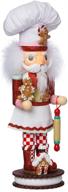 🎅 gingerbread chef nutcracker - 15-inch kurt adler kurt s. adler: a perfect addition to your holiday decor! логотип