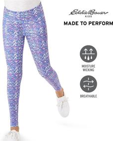 img 2 attached to 🩲 Enhanced Comfort and Functionality: Eddie Bauer Girls Leggings with Stretch and Phone Pocket