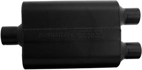 img 1 attached to 🔊 Flowmaster 9425452 Super 44 Muffler - 2.50 Center IN / 2.25 Dual OUT - Powerful Roar, Sleek Black Finish