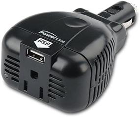 img 2 attached to PowerLine 90307: Ultra Efficient 140/200 Watt Mobile Inverter with USB Power Port