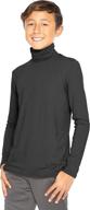 👕 soft boy's long sleeve turtleneck made with poly spandex logo