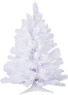 vickerman 2' crystal white spruce artificial christmas tree with dura-lit lights - seasonal indoor home decor логотип