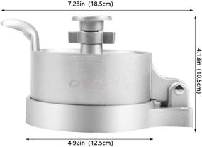 img 3 attached to 🍔 OVOS Adjustable Burger Press - Hamburger Patty Maker for BBQ Grill with 100 Wax Papers, Non-Stick Cast Aluminum, Makes Patties from 1/4 lb to 3/4 lb.