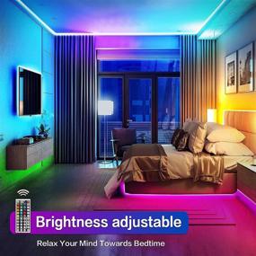 img 3 attached to 🌈 50ft RGB LED Lights for Bedroom - Color Changing Strip Lights for Room, Kitchen, Party Decorations - Vibrant Light Strips for Mood Lighting and Room Decor