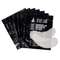 stacy lash 100 pairs premium under eye gel pads for eyelash extension - lint free patches with vitamin c and aloe vera - hydrogel eye pads for skin moisturization logo