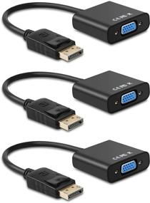 img 4 attached to 🖥️ Высококачественный адаптер DisplayPort to VGA - Идеально подходит для компьютера, ноутбука, монитора, проектора, телевизора и многого другого!