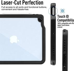 img 2 attached to Ipad Air 4 Waterproof Case 2020: Ultimate Full-Body Protection with Lanyard and Kickstand