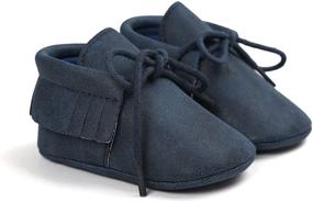 img 2 attached to 👶 Soft Sole Baby Moccasins Sneakers: Stylish Tassel Prewalker Shoes for Boys and Girls