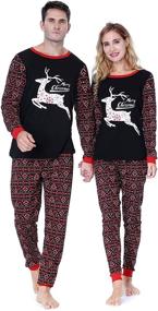 img 3 attached to 🎅 Get Festive with Benaive Matching Christmas Sleepwear for Men in X Large Size