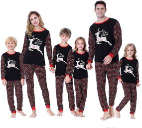 img 4 attached to 🎅 Get Festive with Benaive Matching Christmas Sleepwear for Men in X Large Size