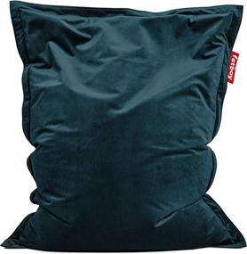 img 4 attached to 🪑 Petrol Velvet Beanbag Chair by Fatboy Slim