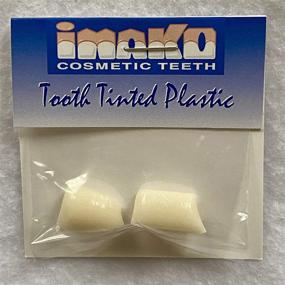 img 1 attached to 🦷 Imako Cosmetic Teeth Extras- Natural Color Temporary Tooth- Tinted Plastic