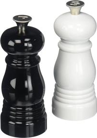 img 2 attached to Le Creuset Small Salt and Pepper Mill Duo, 5x2 inches each, Black and White