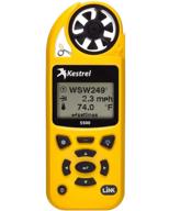 🌤️ kestrel pocket weather non link yellow: compact and reliable weather monitoring device logo