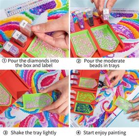 img 3 attached to 🎨 Crafting and Mosaic Making: Multi Boat Containers for Painting Organizer Accessories