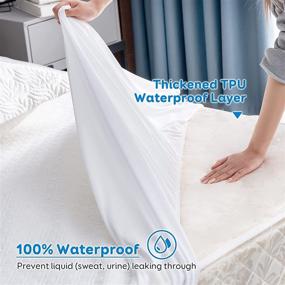 img 3 attached to Защита водонепроницаемого матраса "Cottonblue Waterproof Mattress Protector