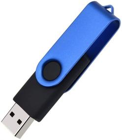 img 3 attached to 🔑 Kepmem Metal Swivel USB Flash Drive 64MB 10-Pack: Small Capacity Thumb Drives in Mixed Colors - Portable, Keychain Zip Drives with Lanyard