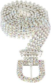 img 4 attached to SP Sophia Collection Glitterati Rhinestone Women's Accessories for Belts