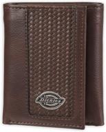 dickies trifold wallet brown chain men's accessories and wallets, card cases & money organizers logo