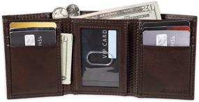 img 1 attached to Dickies Trifold Wallet Brown Chain Men's Accessories and Wallets, Card Cases & Money Organizers