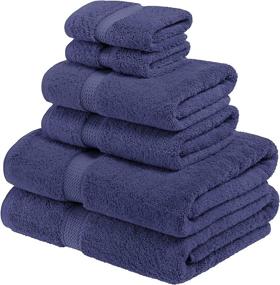 img 3 attached to Premium 6-Piece Towel 🧺 Set made from Luxurious Egyptian Cotton