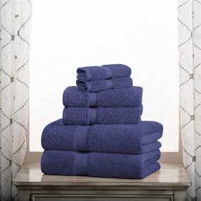 img 2 attached to Premium 6-Piece Towel 🧺 Set made from Luxurious Egyptian Cotton