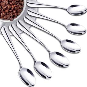 img 4 attached to ☕ SONGZIMING Demitasse Espresso Spoons - Set of 6, Mini Coffee Spoons for Dessert, Tea, 18/10 Stainless Steel