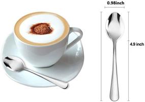 img 3 attached to ☕ SONGZIMING Demitasse Espresso Spoons - Set of 6, Mini Coffee Spoons for Dessert, Tea, 18/10 Stainless Steel