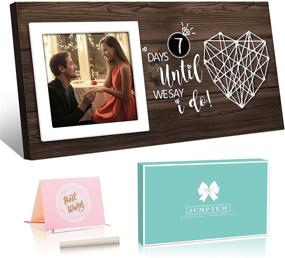 img 4 attached to 💍 Engagement Wedding Gifts - Wedding Countdown Calendar for Engaged Couples - Fiance Fiancee Gifts - Bride Gifts for Her - Romantic Picture Frames - Day Until We Say I do