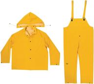 stay dry with clc custom leathercraft 🌧️ r101m yellow rain suit - 3-piece, medium size logo