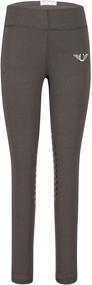 img 3 attached to Stay Cool and Comfy: TuffRider Children's Ventilated Schooling Riding Tights