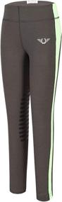 img 4 attached to Stay Cool and Comfy: TuffRider Children's Ventilated Schooling Riding Tights