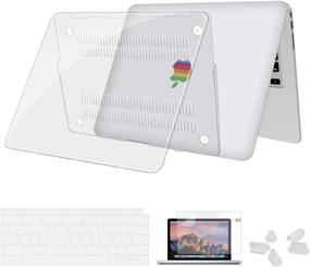 img 4 attached to Utryit Crystal Clear MacBook Air 13 Case (A1369 &amp; A1466, 2010-2017 Release) - Transparent Hard Case Cover with Keyboard Cover &amp; Screen Protector