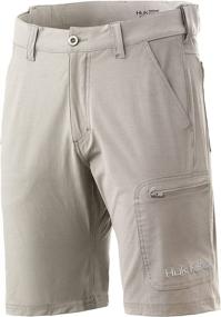 img 3 attached to 🎣 HUK Men's Quick-Drying Performance Fishing Shorts - Next Level 10.5" with Sun Protection UPF 30+