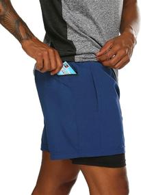 img 1 attached to COOFANDY Workout Running Shorts Bodybuilding