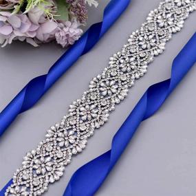 img 1 attached to HONGMEI Rhinestone Crystal Wedding Accessories Women's Accessories