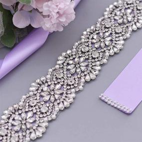 img 2 attached to HONGMEI Rhinestone Crystal Wedding Accessories Women's Accessories