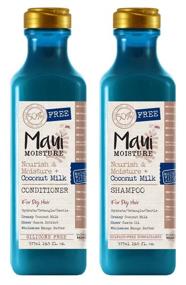 img 3 attached to Maui Moisture Coconut Milk Shampoo & Conditioner Set 19.5 oz - Nourishing and Hydrating Formula