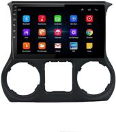 🚗 10.2" stereo gps navigation car radio - android 9.1 compatible, jeep wrangler 2011-2014, bluetooth, audio video logo