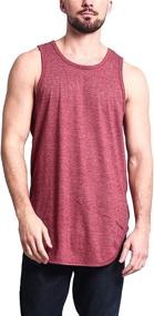 img 4 attached to 👕 Upgrade Your Wardrobe: Victorious 3 Piece Solid Length Curved Men's Clothing for Trendy T-Shirts & Tanks