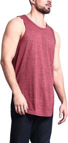 img 1 attached to 👕 Upgrade Your Wardrobe: Victorious 3 Piece Solid Length Curved Men's Clothing for Trendy T-Shirts & Tanks