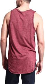 img 2 attached to 👕 Upgrade Your Wardrobe: Victorious 3 Piece Solid Length Curved Men's Clothing for Trendy T-Shirts & Tanks