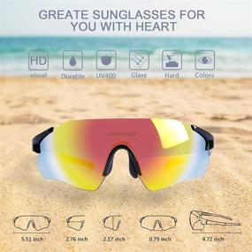 img 3 attached to Protection Sunglasses，Sport Sunglasses Lightweight Security