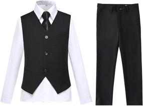 img 4 attached to 👶 Tuxedo Toddler Bearer Outfit Dresswear: Premium Boys' Clothing at Suits & Sport Coats