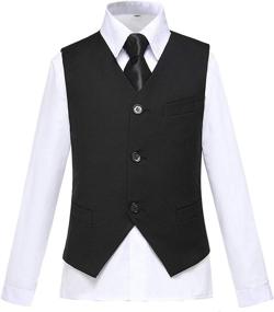 img 3 attached to 👶 Tuxedo Toddler Bearer Outfit Dresswear: Premium Boys' Clothing at Suits & Sport Coats