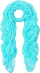 img 3 attached to Chic Sheer Chiffon Scarf: The Perfect Wrapping Accessory for Elegance