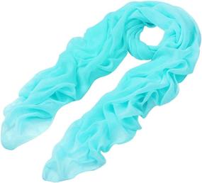 img 2 attached to Chic Sheer Chiffon Scarf: The Perfect Wrapping Accessory for Elegance