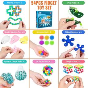 img 3 attached to 🧩 JEMSHE Fidget Set Toys for Adults with Anxiety, Classroom Anti-Stress Tools