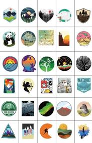 img 1 attached to Outdoor Adventure Stickers Pack - 50 Pcs Wilderness Nature Stickers for Travel, Camping, Hiking, and Backpacking - Vinyl Decals for Luggage, Laptop, Car Bumper, Helmet, and Water Bottle
