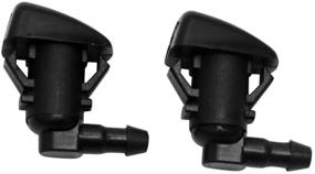 img 4 attached to Premium Front Windshield Washer Nozzle Set for Dogde Nitro, 🚗 Jeep Liberty, Dodge Dart, and Chrysler 200 - OEM # 68081370AB
